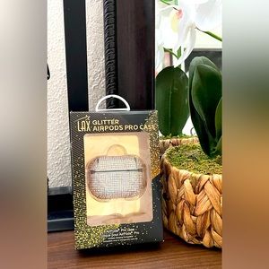 Glitter Apple AirPods Pro Bling Rhinestone Case Wireless Charging Compatible 💎